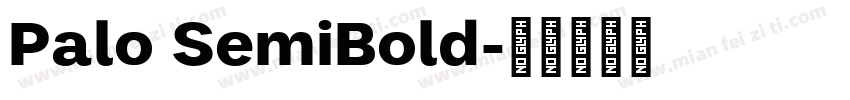 Palo SemiBold字体转换